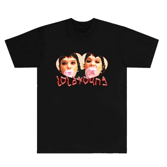 Lola Young Messy Raglan T-Shirts Streetwear Tops Women Men Crewneck Short Sleeve Tee