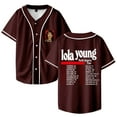 thumbnail image 1 of Lola Young North America Tour 2025 Merch Baseball Jersey Shirt V-Neck Women Men Short Sleeve Streetwear Clothes, 1 of 3