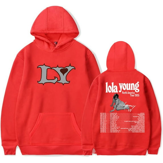 Lola Young North America Tour 2025 Merch Unisex Fashion Long Sleeve Sweatshirts Stylish Hoodies