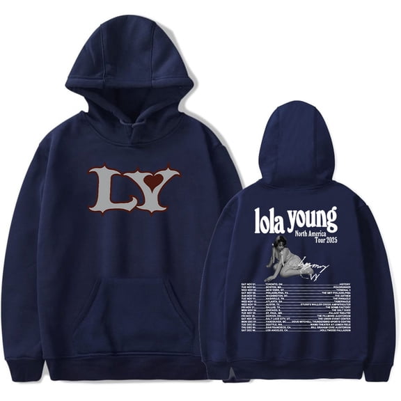 Lola Young North America Tour 2025 Merch Unisex Fashion Long Sleeve Sweatshirts Stylish Hoodies