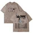 thumbnail image 1 of Lola Young North America Tour 2025 T-shirts Merch Unisex Vintage Cotton Wash Tees Short Sleeve O-neck Tops, 1 of 6