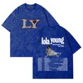 thumbnail image 1 of Lola Young North America Tour 2025 T-shirts Merch Unisex Vintage Cotton Wash Tees Short Sleeve O-neck Tops, 1 of 6