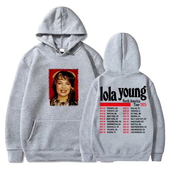 Lola Young One Thing Tour 2025 Hoodies HipHop Streetwear Women Men Long Sleeve Sweatshirts