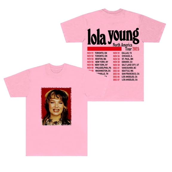 Lola Young One Thing Tour 2025 T-Shirts HipHop Streetwear Tee Women Men Crewneck Short Sleeve
