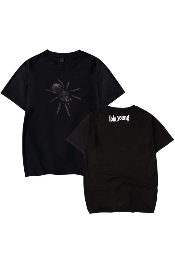 Lola Young Spiders T-Shirt Women Men Casual Crewneck Short Sleeve Fashion Tee