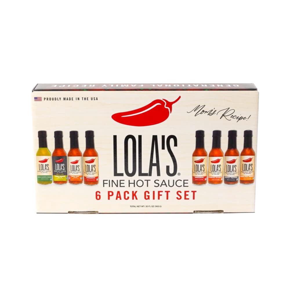 Lola's Fine Hot Sauce - 6 Pack Gift Set