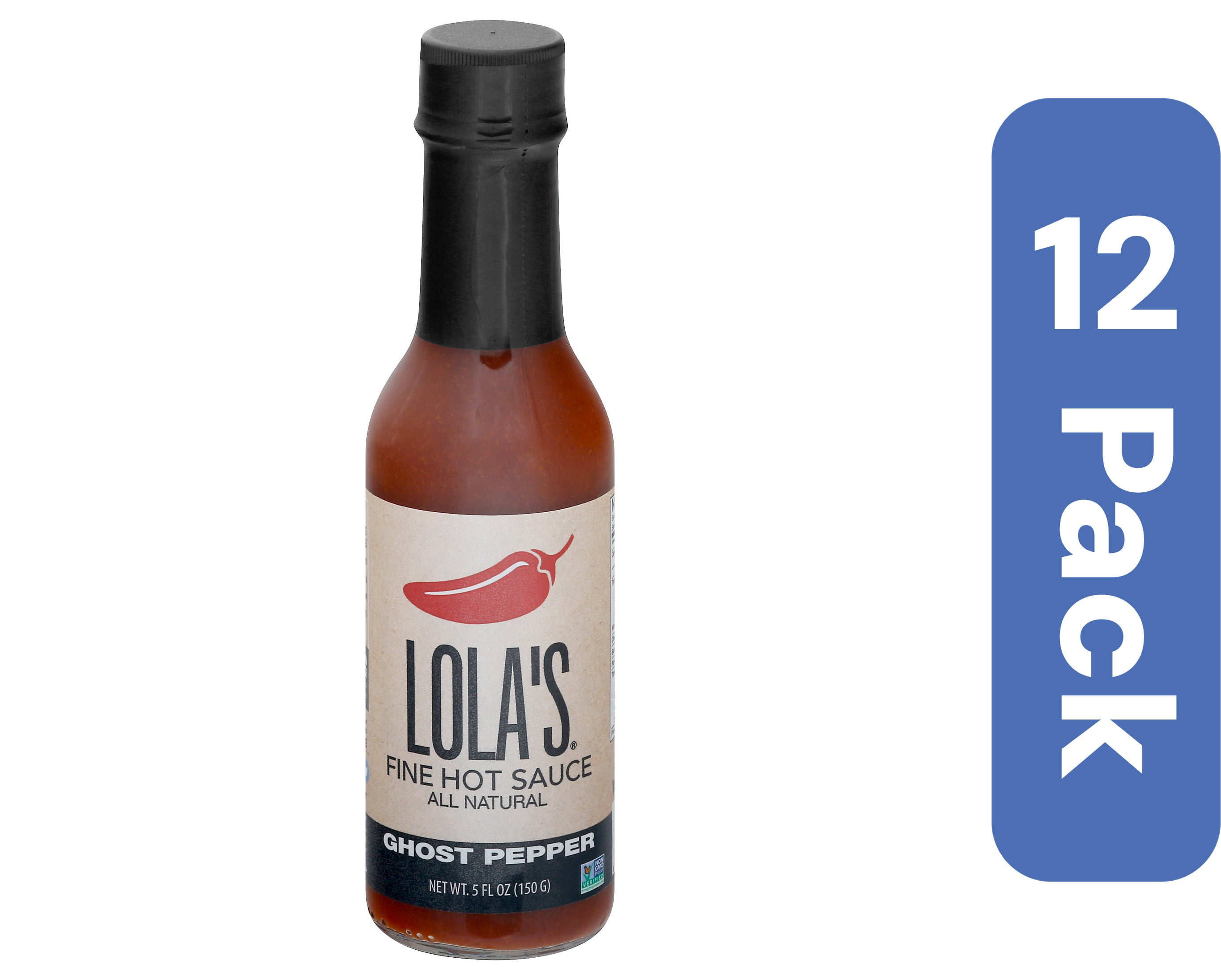 Lola's Fine Hot Sauce Ghost Pepper 5 oz (Pack Of 12)
