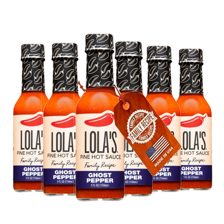 Lola's Fine Hot Sauce - Ghost Pepper - 6 Pack Bundle