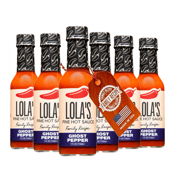 Lola's Fine Hot Sauce - Ghost Pepper - 6 Pack Bundle