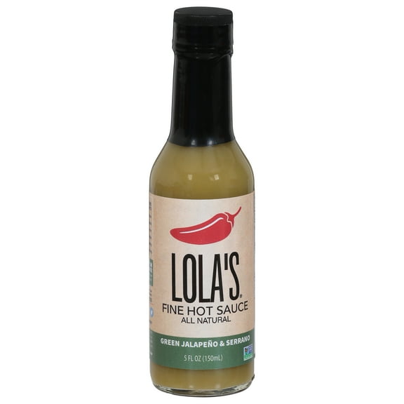 Lola's Fine Hot Sauce Green Jalapeno Serrano 5 oz (Pack Of 12)
