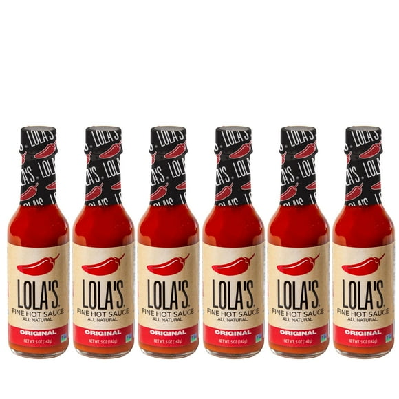 Lola's Fine Hot Sauce - Original Recipe - 6 Pack Bundle