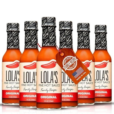 Lola's Fine Hot Sauce - Original Recipe - 6 Pack Bundle