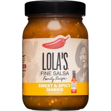 Lola's Fine Salsa - Sweet N Spicy Mango 16 oz