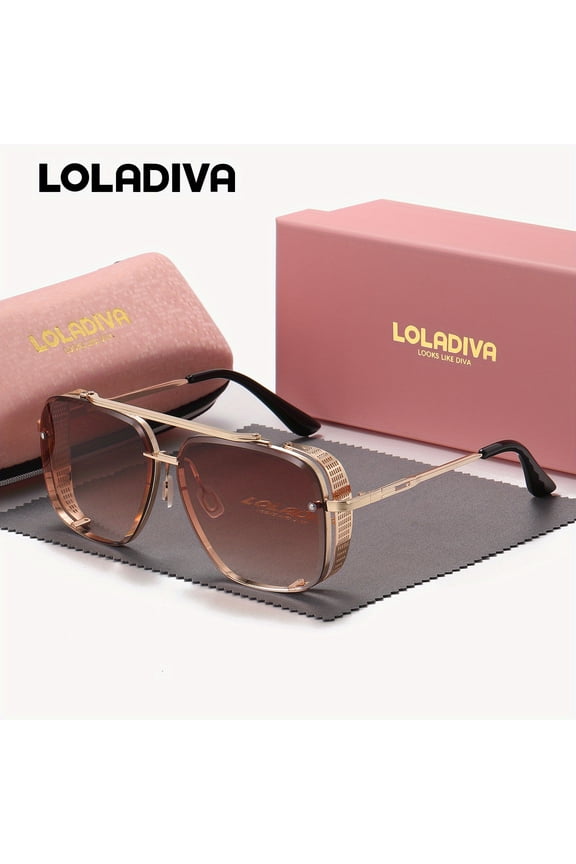 LolaDiva Unisex Fashion Retro Full Frame Sunglasses for Outdoor Activities Sunglasses UV400