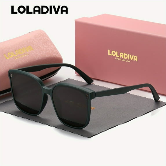 LolaDiva Unisex Fashion Trendy Full-frame Polarized Sunglasses for Outdoor Activities UV400