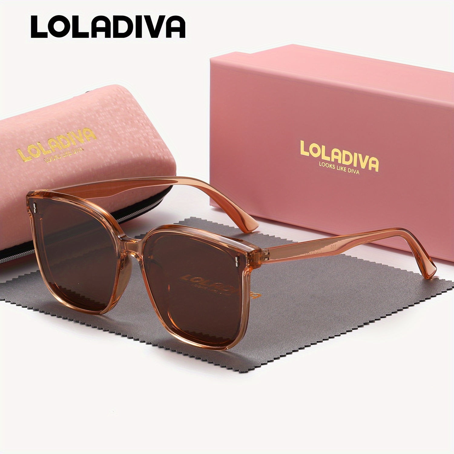 LolaDiva Unisex Fashion Trendy Full-frame Polarized Sunglasses for