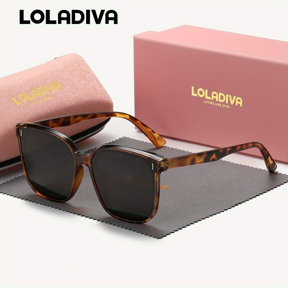 LolaDiva Unisex Fashion Trendy Full-frame Polarized Sunglasses for Outdoor Activities UV400