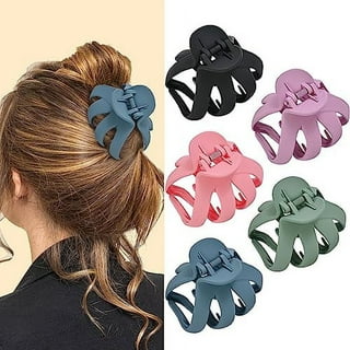 8 Colors Lolalet Strong Hold Hair Claw Clips, 2 Styles Nonslip