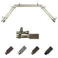 thumbnail image 1 of Lolani 13/16" Double Bay Window curtain rod Adjustable 20"-36", 38"-72" - Antique Brass, 1 of 4