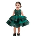 thumbnail image 1 of Lolanta Baby Girl Pageant Dress Sequins Princess Dress Toddler Flower Wedding Birthday Party Gown Dresses 12 Months-4 Years, 1 of 5