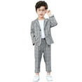thumbnail image 1 of Lolanta Boys Casual Suits Wedding Outfits Kids 2 Piece Gentleman Blazer and Pants Set Dresswear, 1 of 6