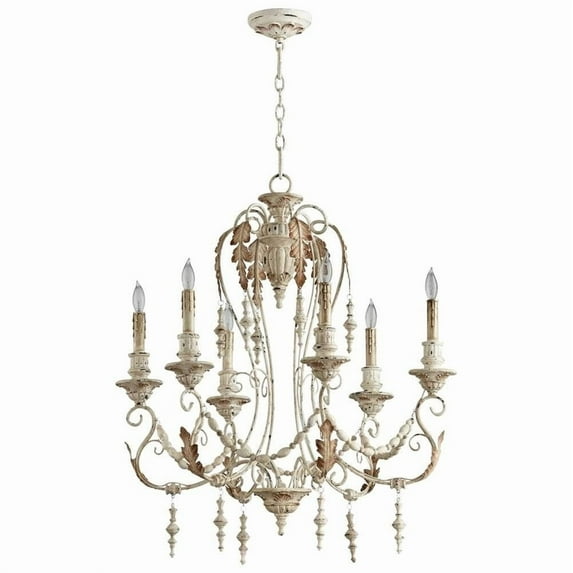 6577-Cyan lighting-Lolina - 6 Light Chandelier-31 Inches Tall and 28 Inches Wide