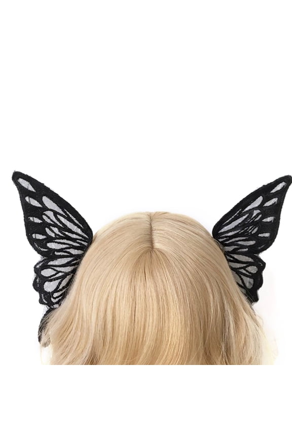 Lolit Hair Clip Bat Wing Hair Clip Goth Barrettes Devil Wing Hair Clip Black Butterfly Hair Clip Butterfly Barrettes