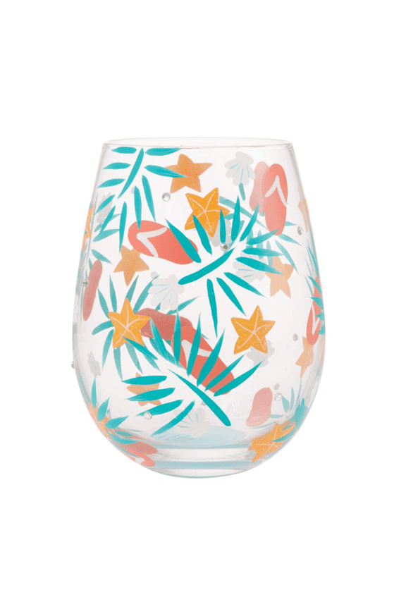 Beachful Bliss Stemless Wine Glass