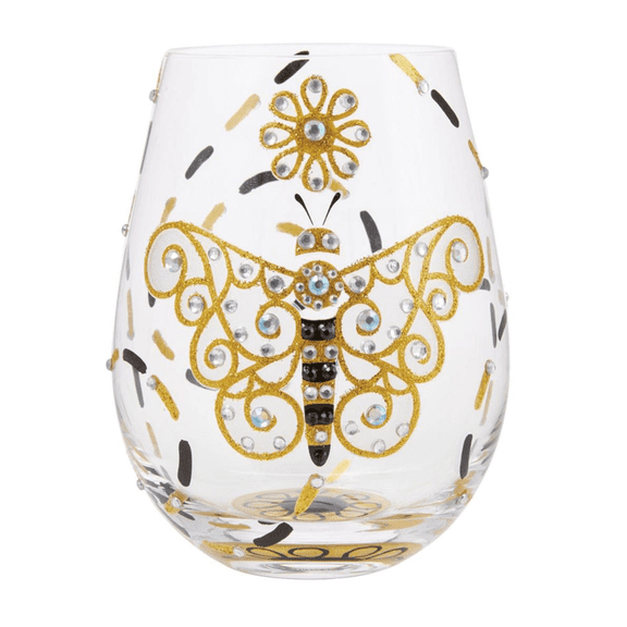 Lolita Brilliant Butterfly Stemless Wine Glass
