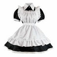 Lolita Clothes Women Cute Plaid Corset Dress Sweet Maid Dress Teen
