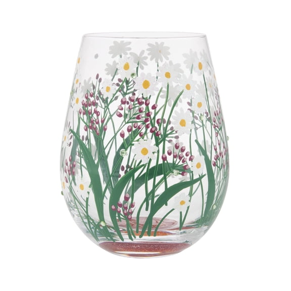 Lolita Delicate Florals Stemless Wine Glass