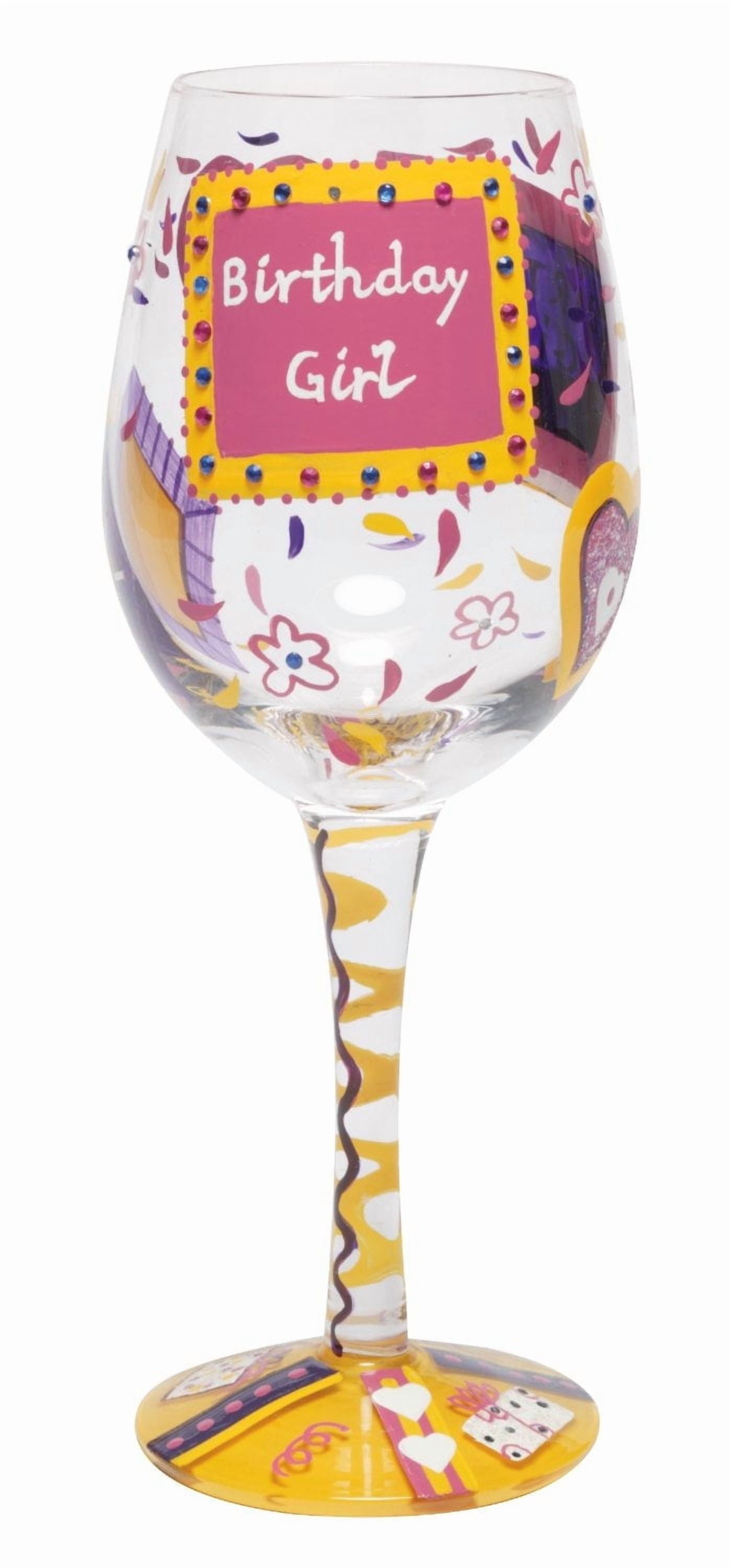 Enesco Lolita Birthday Girl Wine Glass - Thumbnail 2