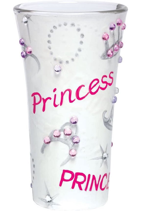 Hand Painted Shooter Glass, Princess