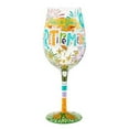 thumbnail image 1 of Lolita Here's to Your Retirement Hand Painted Multicolor Wine Glass 9.1in H, 1 of 5
