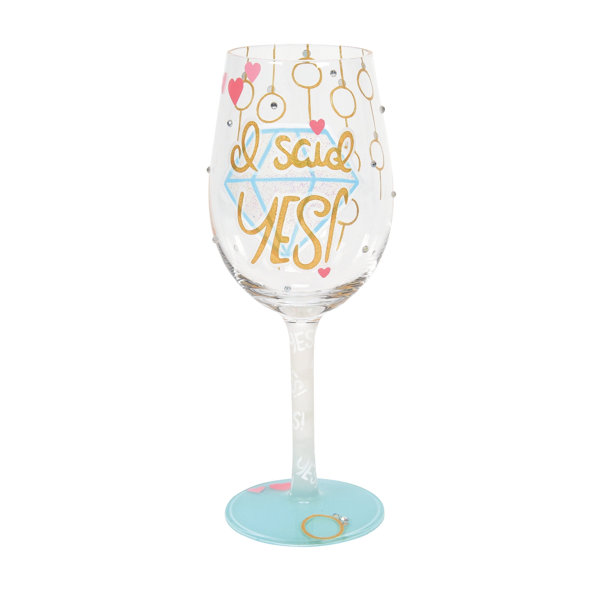 "The One Where He Proposed & She Said Yes" Wine Glass Set - Friends TV Show Themed Engagement Gift