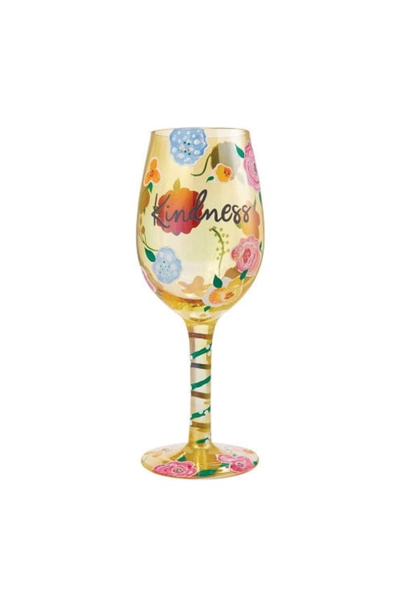 "Kindness" Wine Glass