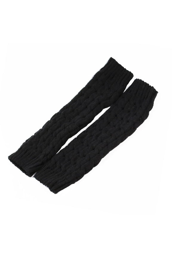 Lolita Leg Warmers Long Socks Knitted Warm Foot Ladies White Autumn Crochet Arm Boot Cover Warmer Winter Cuffs Socks