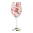 thumbnail image 1 of Lolita Pretty as a Peony Hand Painted Wine Glass 15oz 9in H, 1 of 5