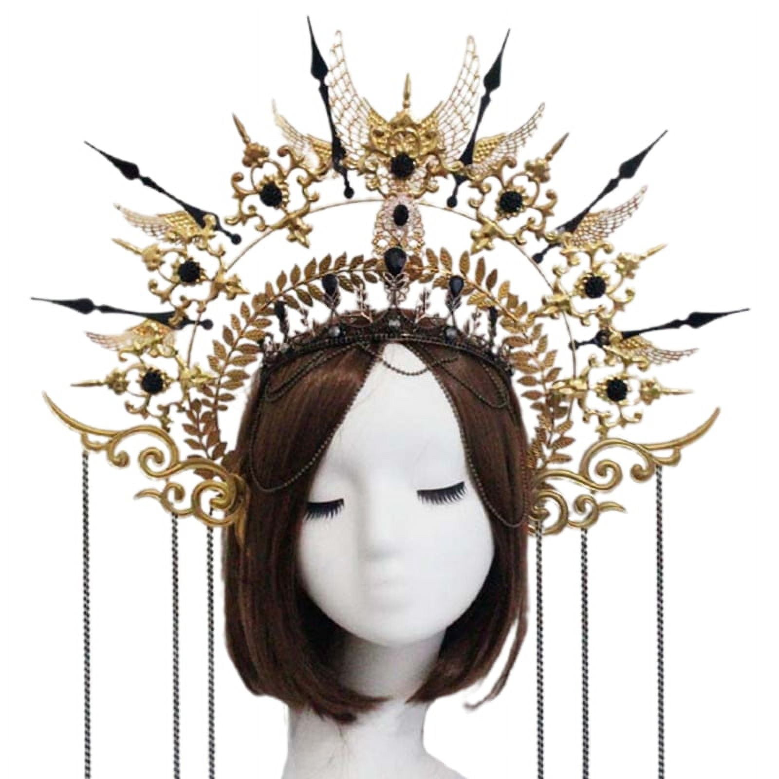Hair Jewelry Skl Halloween Crown Sier Color Goth Punk Accessories Cosplay  Head Gothic Party Crystal Tiara Drop Delivery Hairjewelry Dhpqi From  Dayupshop, $17.26