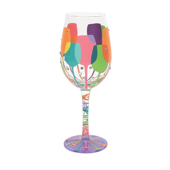 Lolita Wine Squad Wine Glass 9in H
