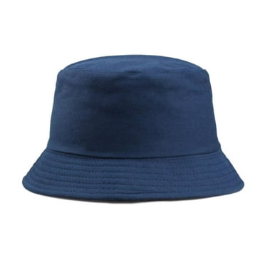 Loliuicca Adult Bucket Hat Solid Color Summer Sun Protection Hat Wide Brim Cap