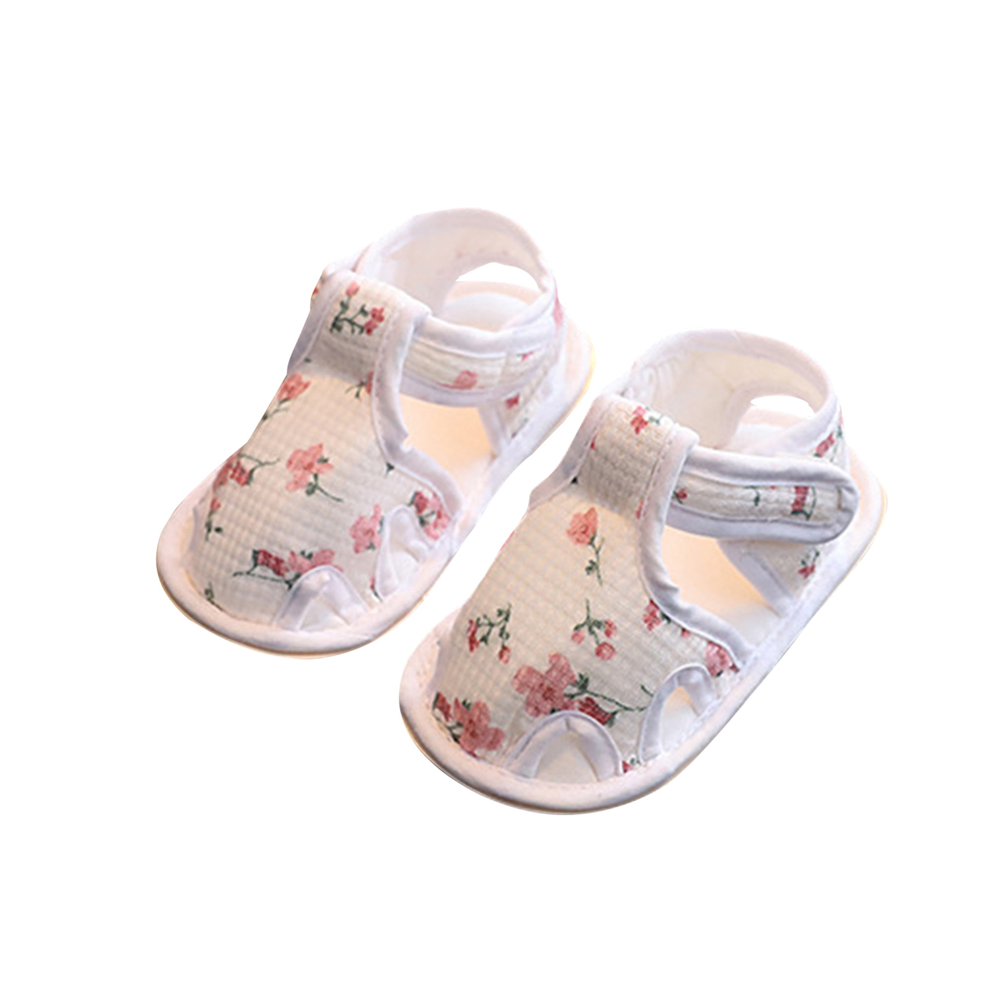 Baby Flatsy Loliuicca Baby Girl Mary Jane Flats Cute Floral Print Dress Shoes Crib ...