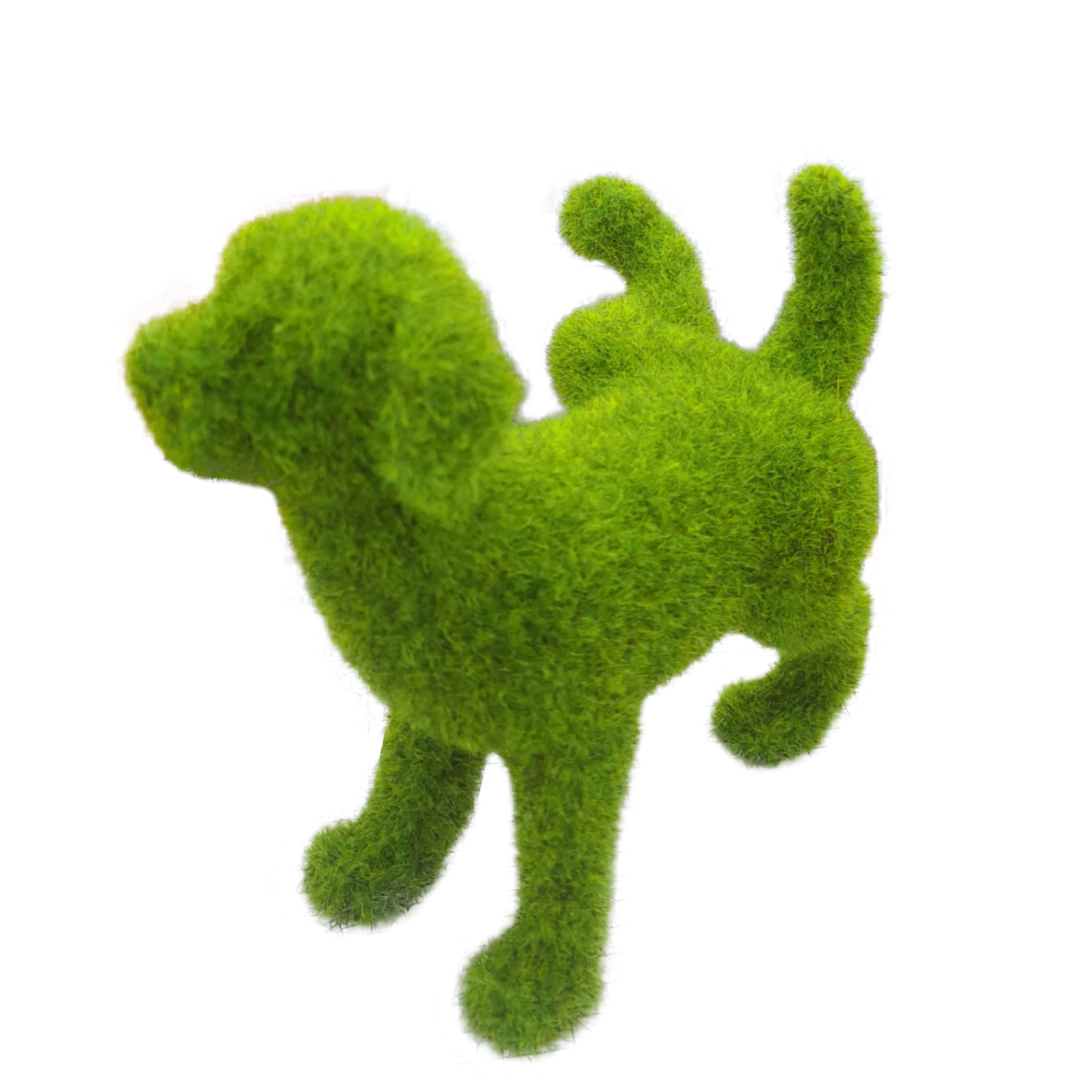 Loliuicca Garden Decor Dog Statue,Faux Boxwood Peeing Dog Topiary