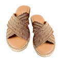 thumbnail image 1 of Loliuicca Women's Cross Strap Sandals Dressy Open Toe Flat Sandals Non Slip, 1 of 5