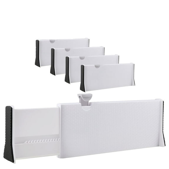 Lollanda 4 Pack Chest Freezer Dividers Adjustable Separators for Bedroom, Bathroom, Closet,Clothing, Office, Kitchen Storage, Strong Secure Hold, Foam Ends, Locks in Place