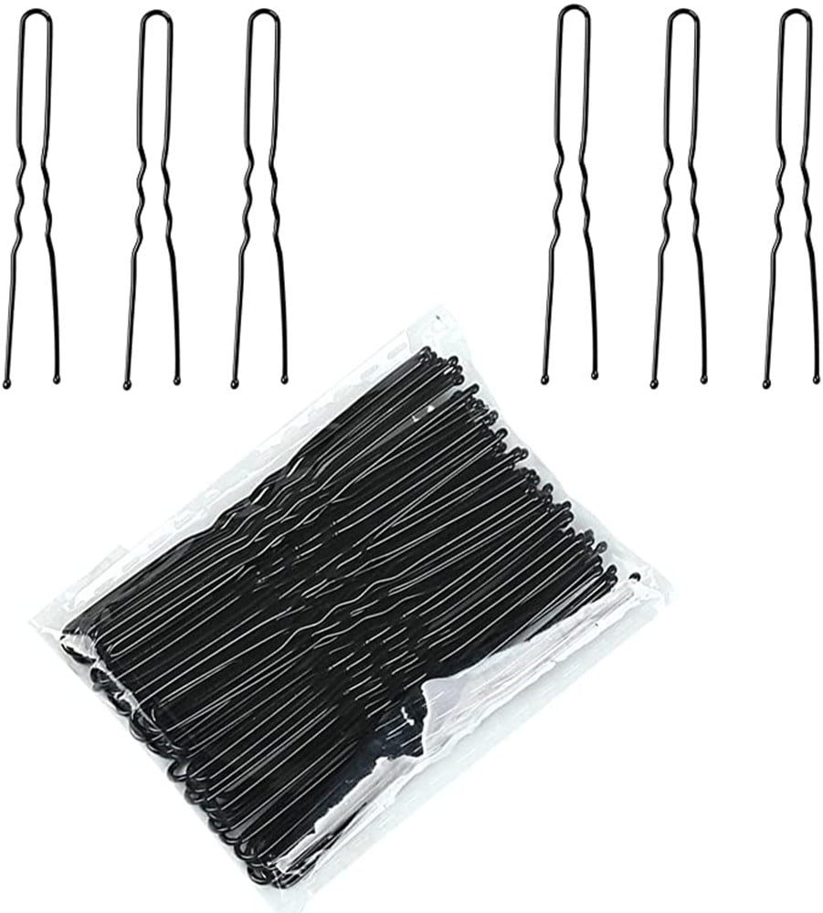 Donegal Hair Grips - Invisible Hair Pins, black 7 cm, 50 pcs | MAKEUP