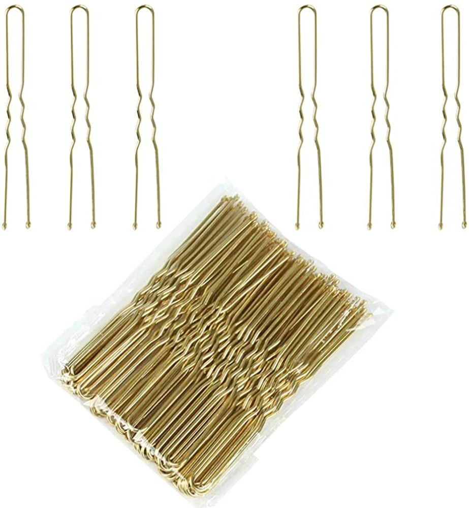Doubtless Bay Professional Golden Bobby Pins U Shape Hair Pins For Women  Girls And Hairdressing, 200 Piece