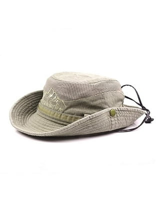 Lolmot Wide Brim Plus Size Oversized Sun Protection Bucket Hat Strap String  Fishing Hiking Hat Waterproof Foldable Safari Cap for Men and Women
