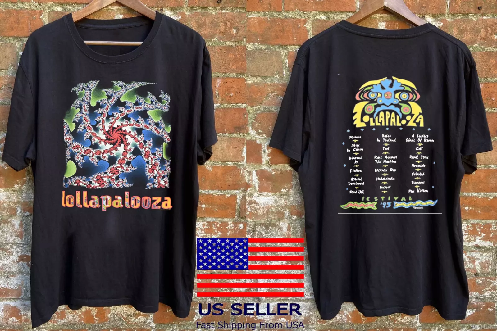 Lollapalooza 1993 Music Festival Alice in Chains Primus T