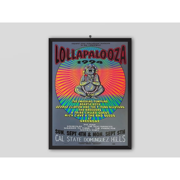 Lollapalooza 1994 Carson Silkscreen Concert Poster